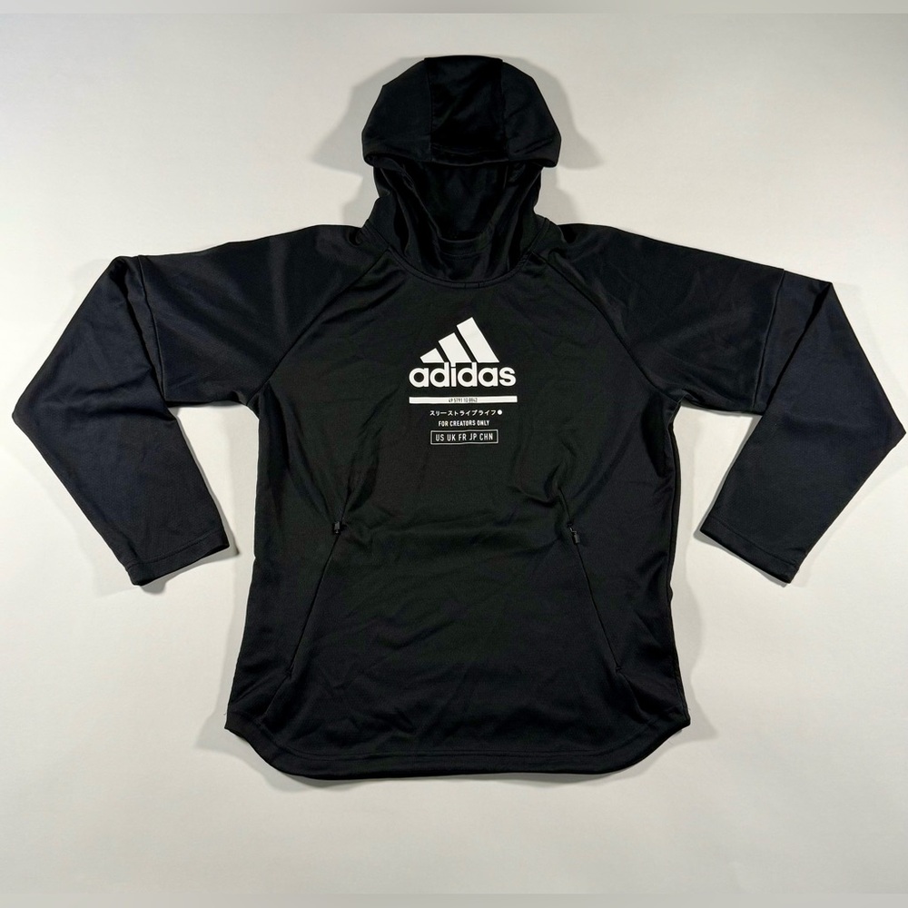 Adidas Peformance Team Issue Lite Japanese Text Hoodie Black XL
